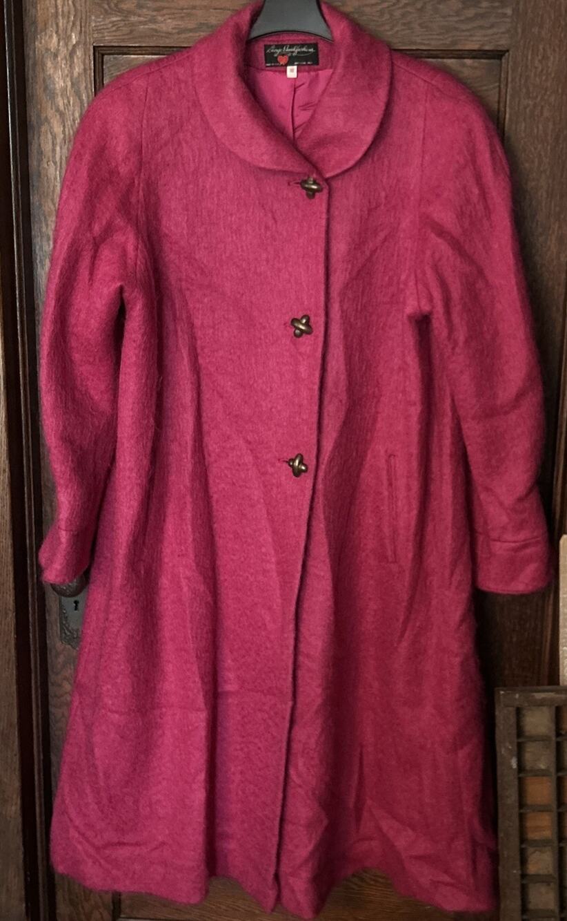 Vintage Pink Wool Swing Coat